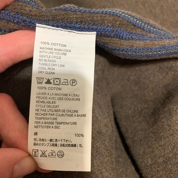 Tommy Bahama size 1XB cotton reversible sweater. Blue/brown like new - Picture 4 of 4